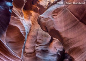 Lower Antelope Canyon, Navajo Nation Parks, near Page, Arizona. (HDR image).