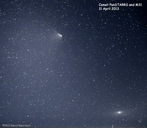 Comet PanSTARRS and M31.