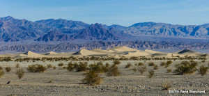 Panorama of Mesquite Flat Sand Dunes.