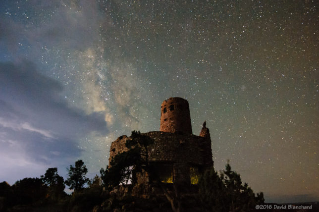 Desert Watchtower and Milky Way.
