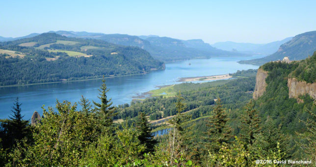 Our first view of the Columbia River.