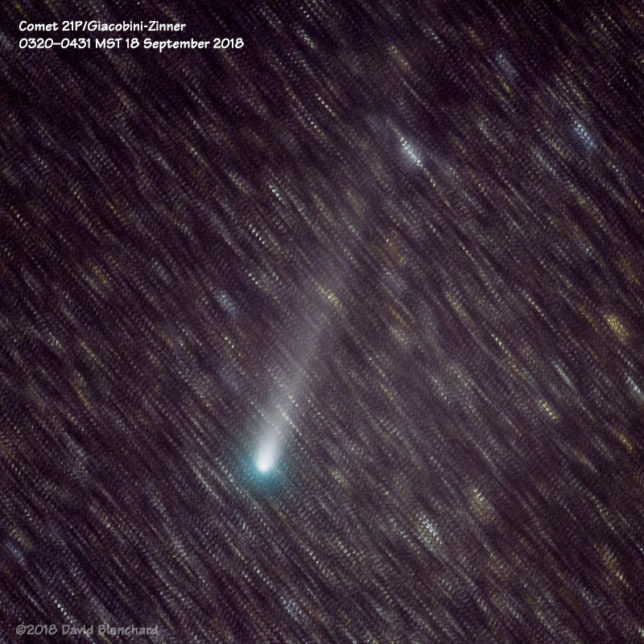 Comet 21P/Giacobini-Zinner.