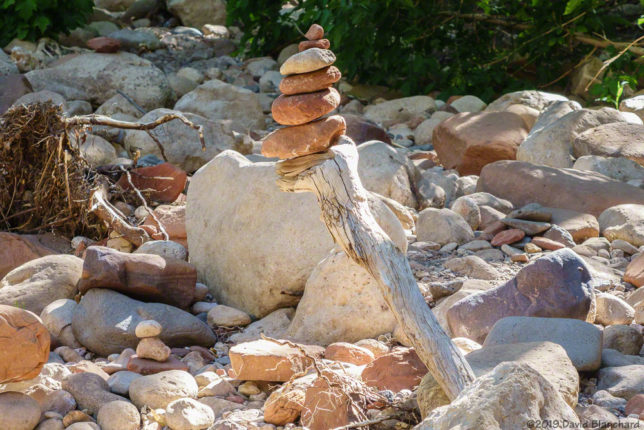 Cairn marking the trail.