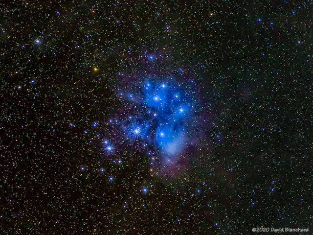 Pleiades star cluster.