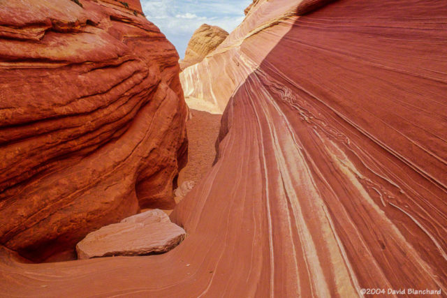 Narrow passageways at Coyote Buttes.