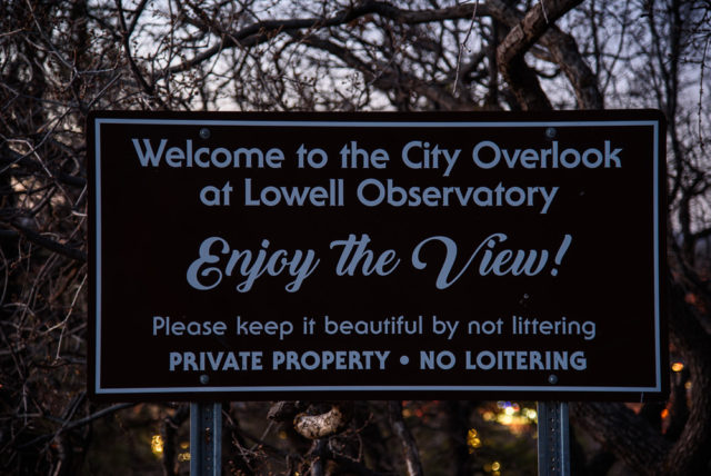 City Overlook at Lowell Observatory.