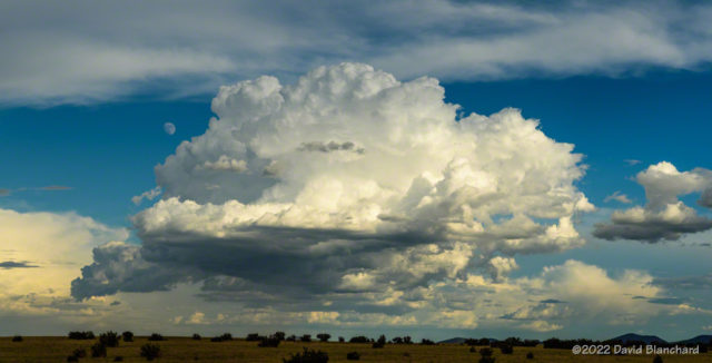 Thunderstorms develop in the late afternoon near Wupatki National Monument.