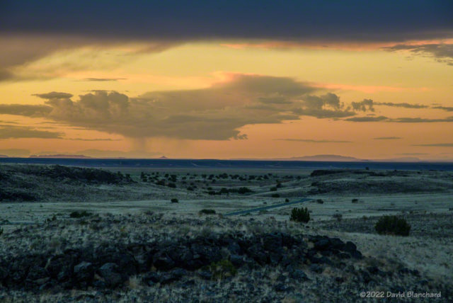 Sunset colors over the Coconino Plateau.