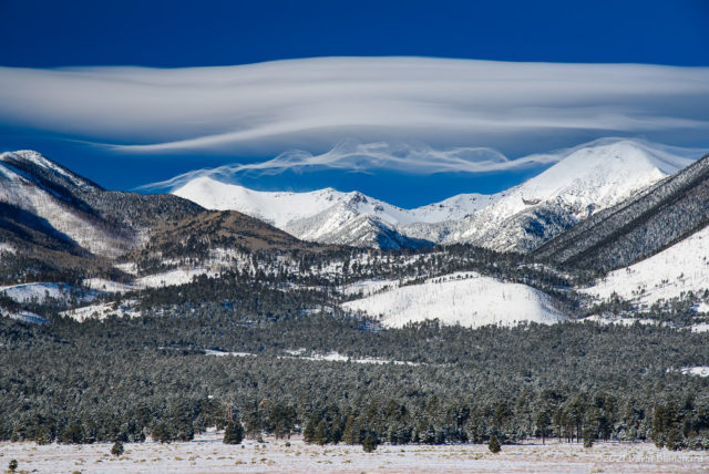 Turbulent wave clouds over the San Francisco Peaks (Jan 2021).