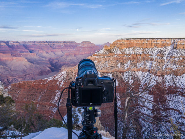 Testing the new Nikon lens at Grand Canyon.