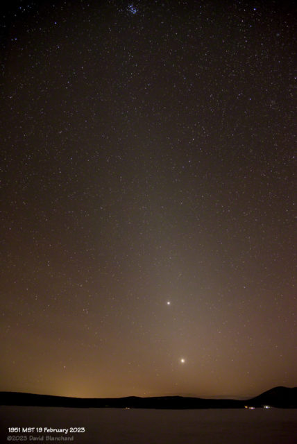 Zodiacal Light and airglow.