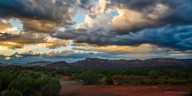 Sunset colors in Sedona.