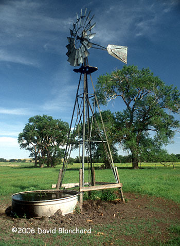 Windmill in Cherry County, Nebraska.