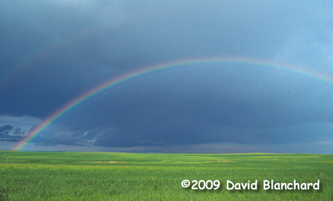 Rainbow in eastern Colorado.