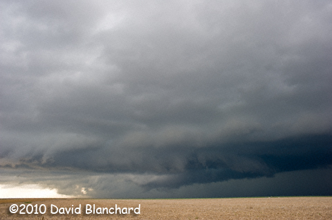 Pre-tornadic storm near Tribune, Kansas.