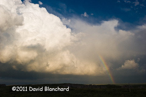 Rainbow over eastern Wyoming