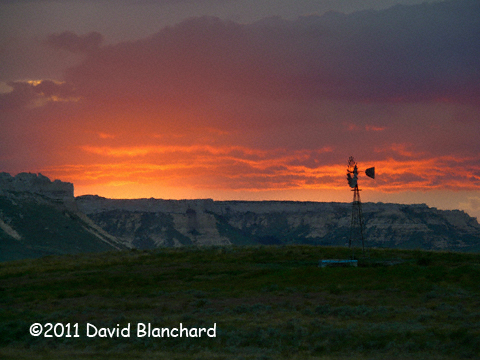 Sunset in eastern Wyoming.