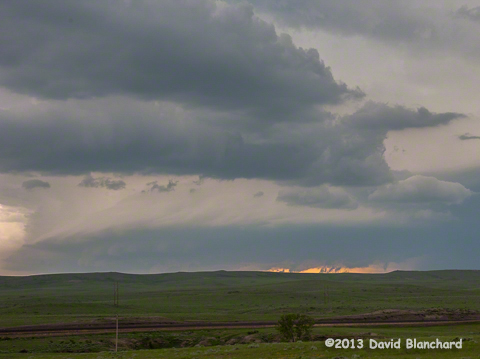 Supercell over Thunder Basin in NE Wyoming.