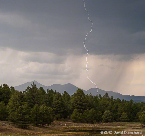 Lightning in Flagstaff, Arizona.